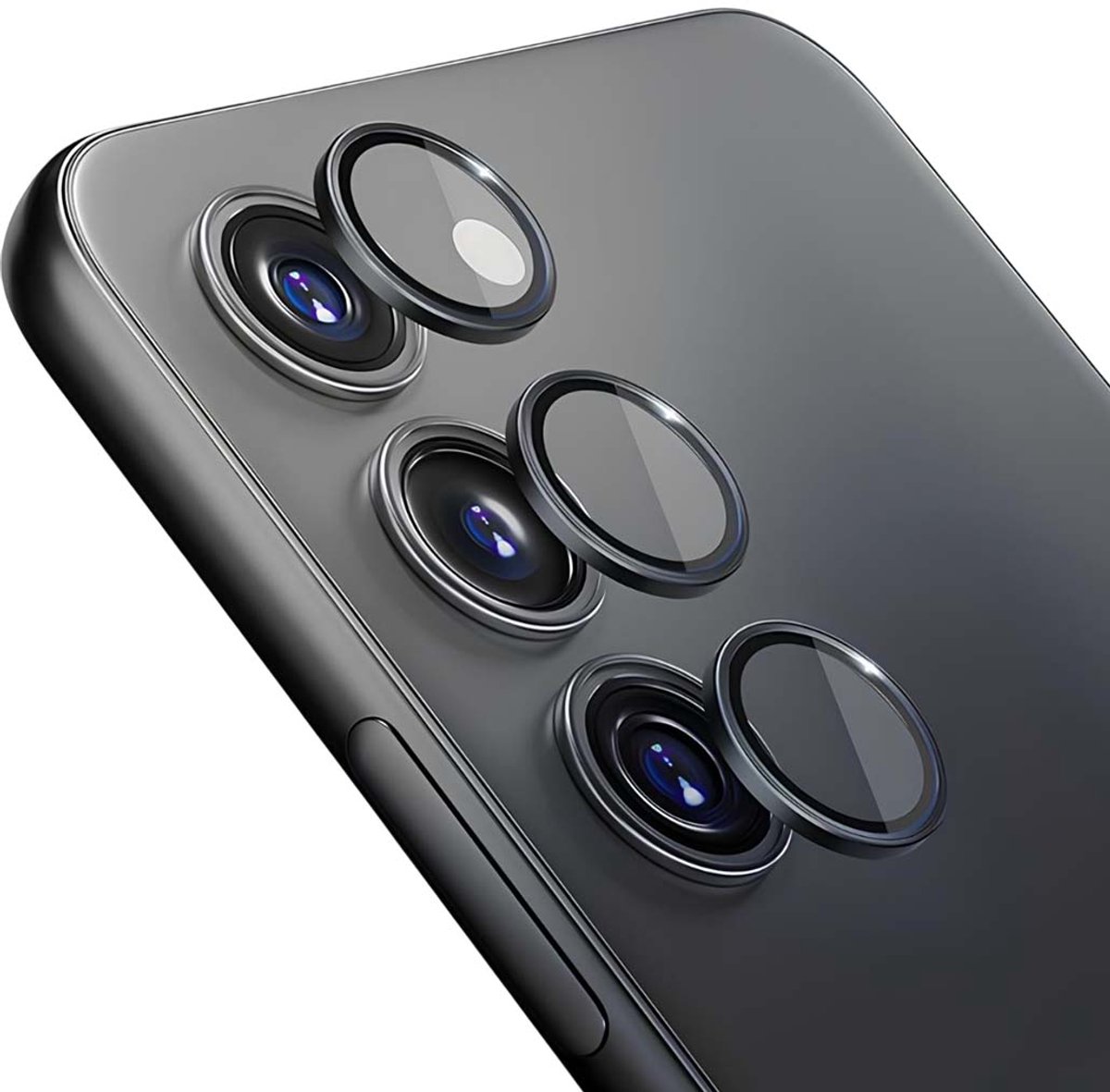 3mk, Lens Protector geschikt voor Galaxy S24 - Tempered Glass 9H, Transparant zwart