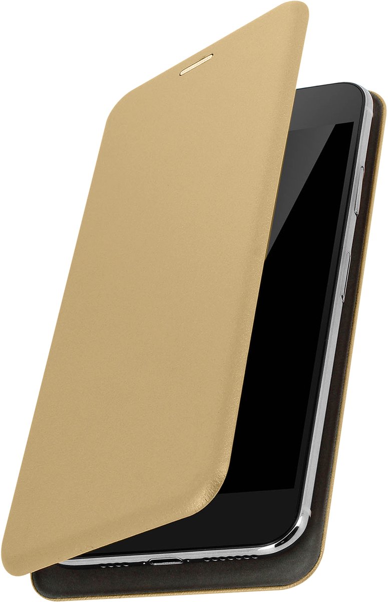 Avizar Smartphonehoesje 5.4'' tot 6'' Schuifkaarthouder Cover, Goud
