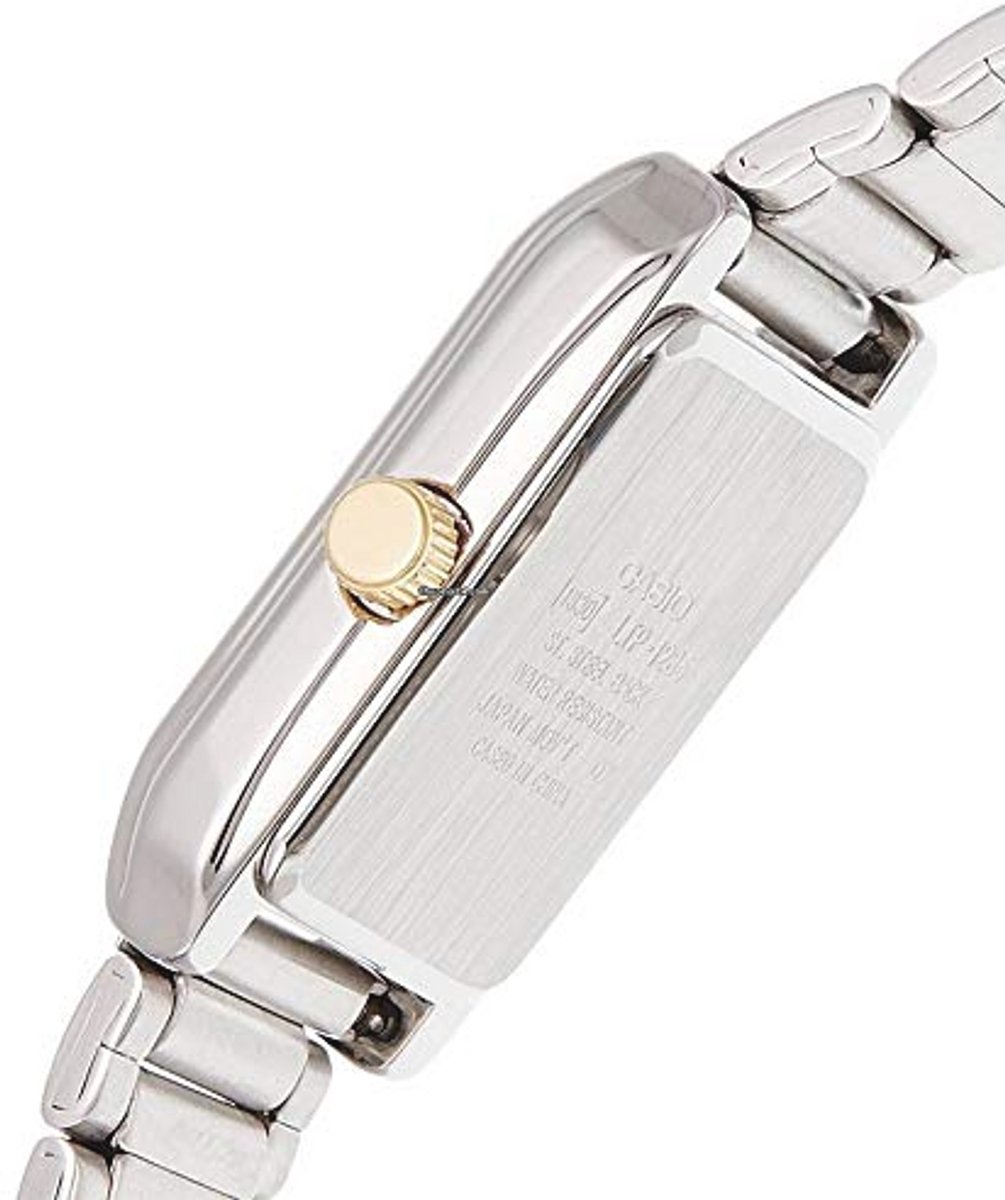 Dames Analoog Kwartshorloge met Roestvrijstalen Armband en Wit-Twee Toon