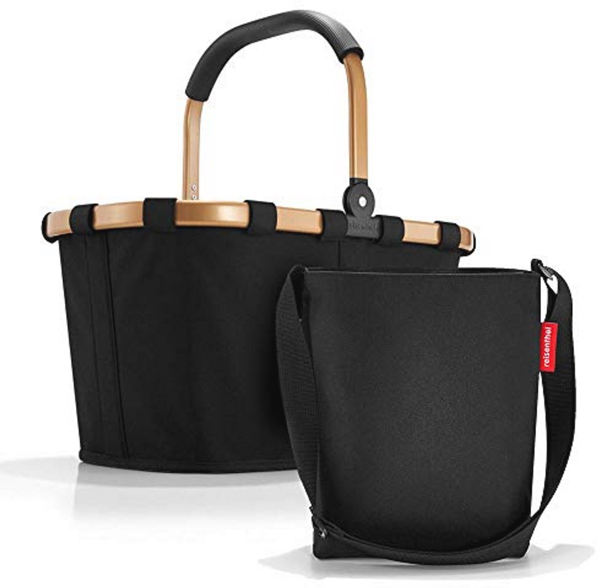 Set van Winkelmand en Schoudertas - Handige Tas voor Boodschappen