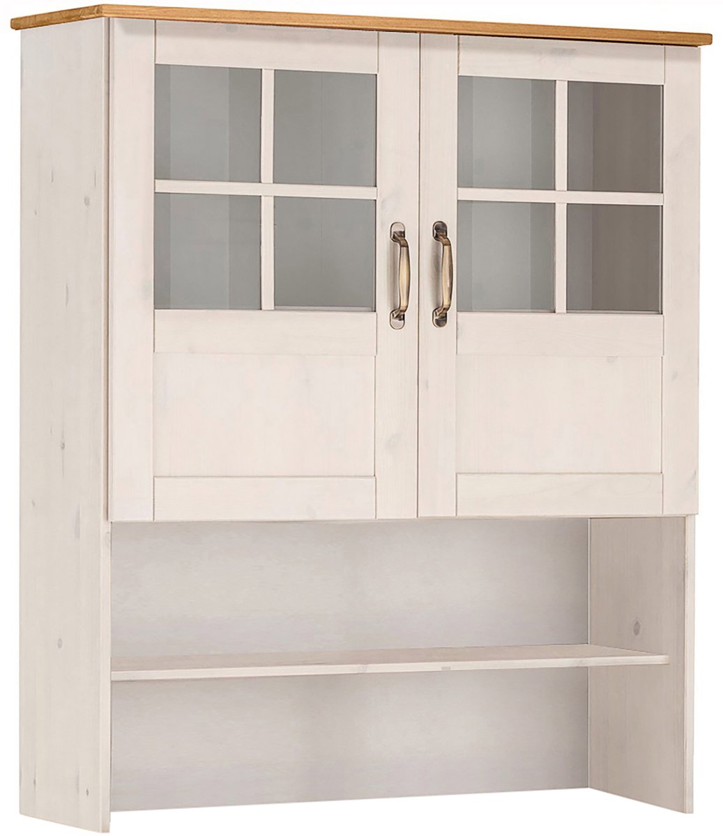 Alby-Hutch - 2 Glasdeuren 1-plank - Wit