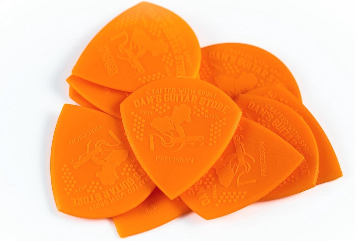 Precisie Plectrums 0.7mm - 10-pack Hoogzichtbare Grip voor Professionals