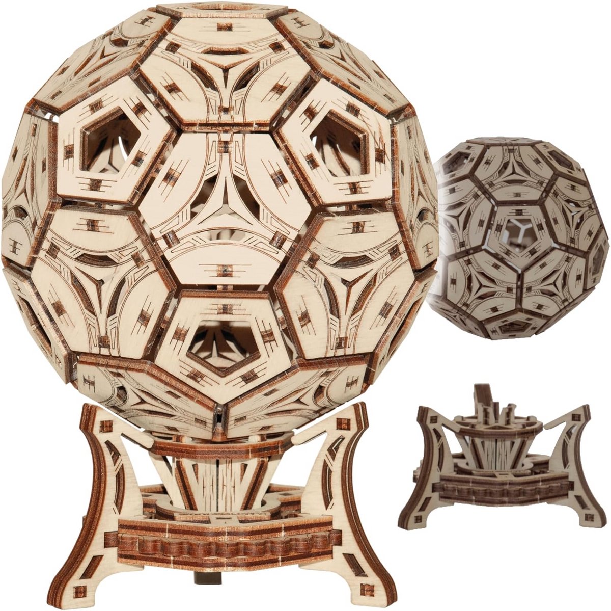 Houten 3D-puzzel voor jongeren en volwassenen - Educatief en leuk knutselproject