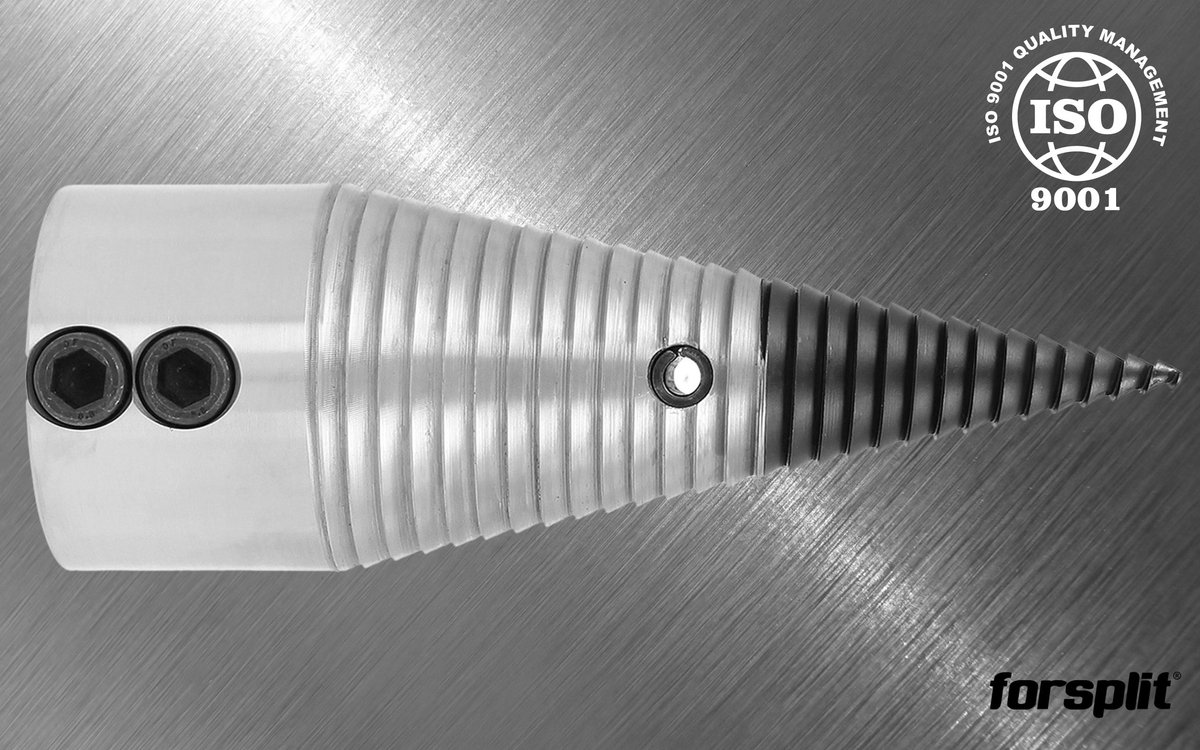 forsplit SWK2™ - Houtkloofkegel - Ø 100 mm - 40 mm Asgat - Verwisselbare Punt - Gehard Staal