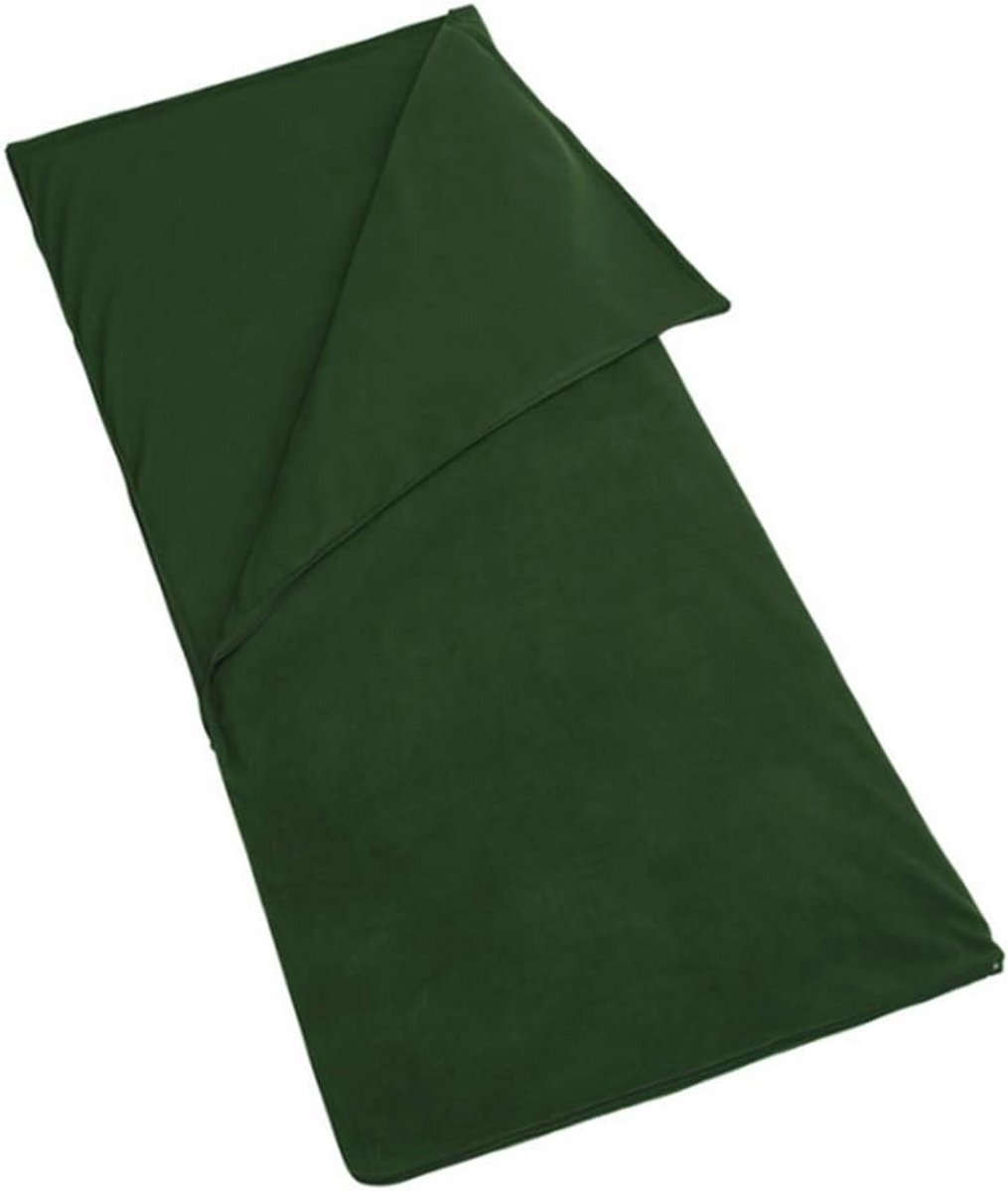 Microfiber Fleece Slaapzak Lichtgewicht Reizen met Opbergtas voor Kamperen en Buitenactiviteiten