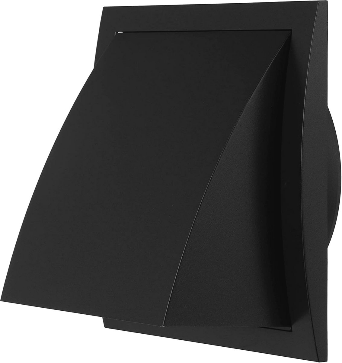 Ventilatierooster Ø 150 mm - Antraciet, Kunststof met Weerbescherming en Terugslagklep