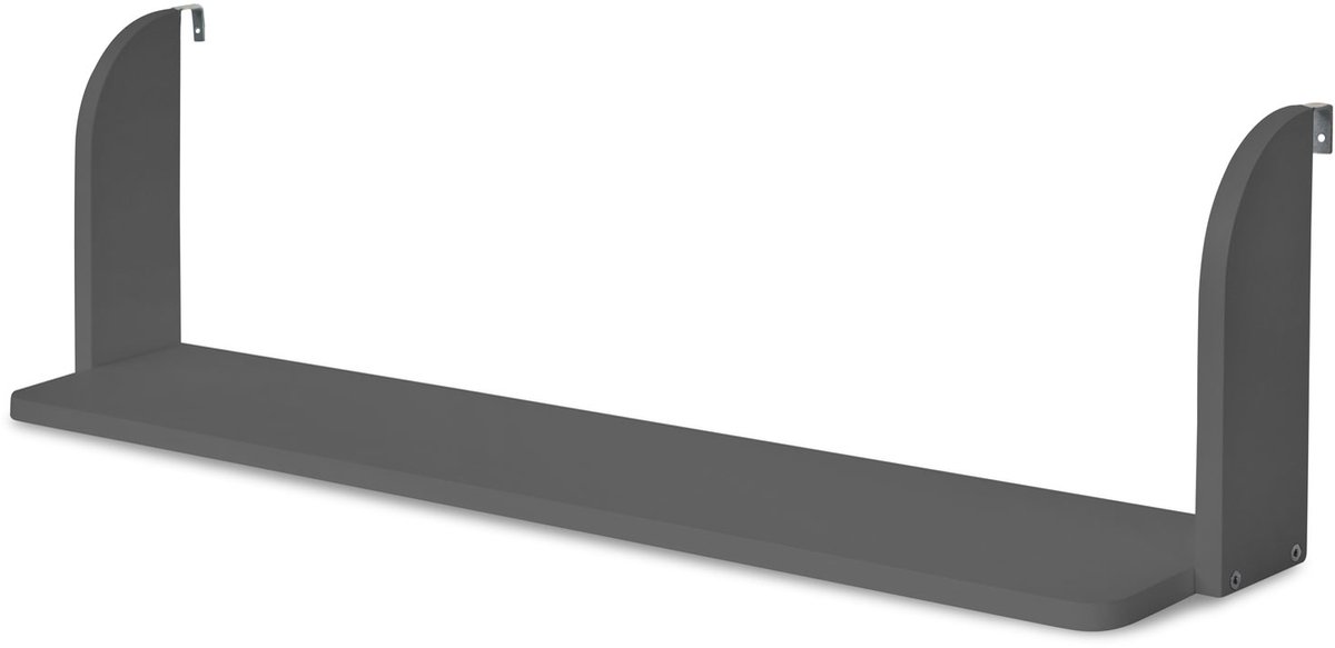 Homestyle4u Hangrek - Rek voor hoogslaper - Kinderen - Grijs - 1 Plank