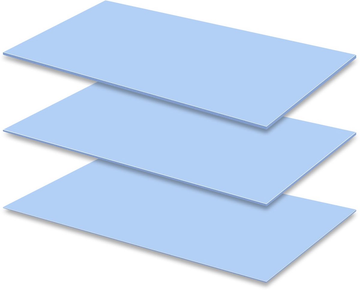 Siliconen Thermische Pad 3 Stuks 200 x 100mm - 0.5/1/1.5mm Dikte voor Koeling van SSD, CPU, GPU