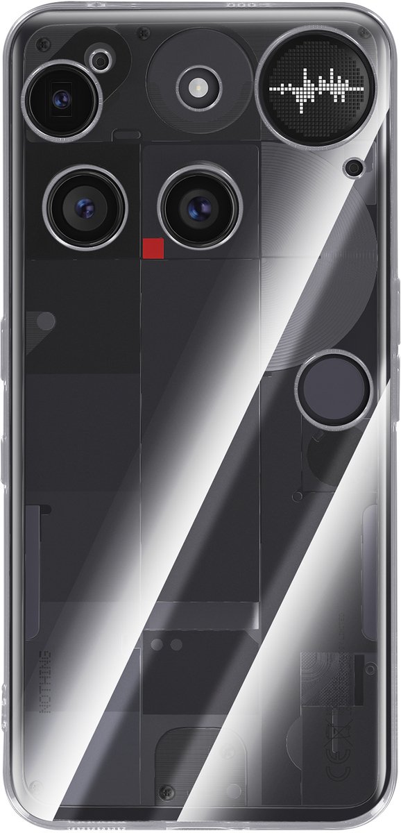 Mayaxess, Hoesje voor Nothing Phone 3 Zachte Siliconen Bescherming, Transparant