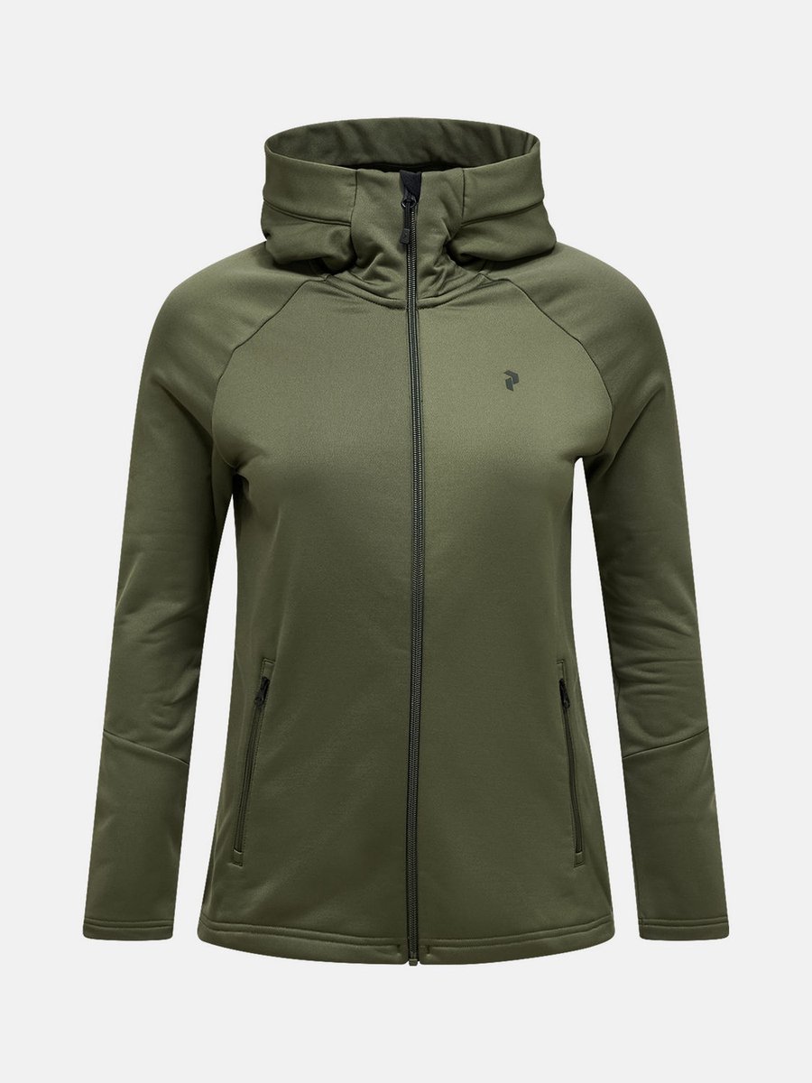 Peak Performance W Rider Essentials Zip Hood - - Outdoor Kleding - Fleeces en Truien - Fleece