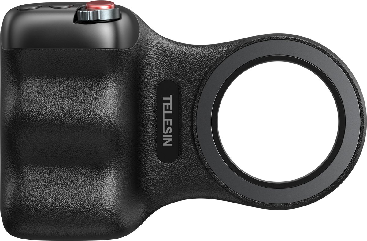 Telesin Fun Shot Magnetic Grip 2 Cameragreep - MagSafe telefoon grip - Zoom- en Sluiterknop - Inclusief bluetooth afstandsbediening - Universeel voor alle smartphones - Zwart