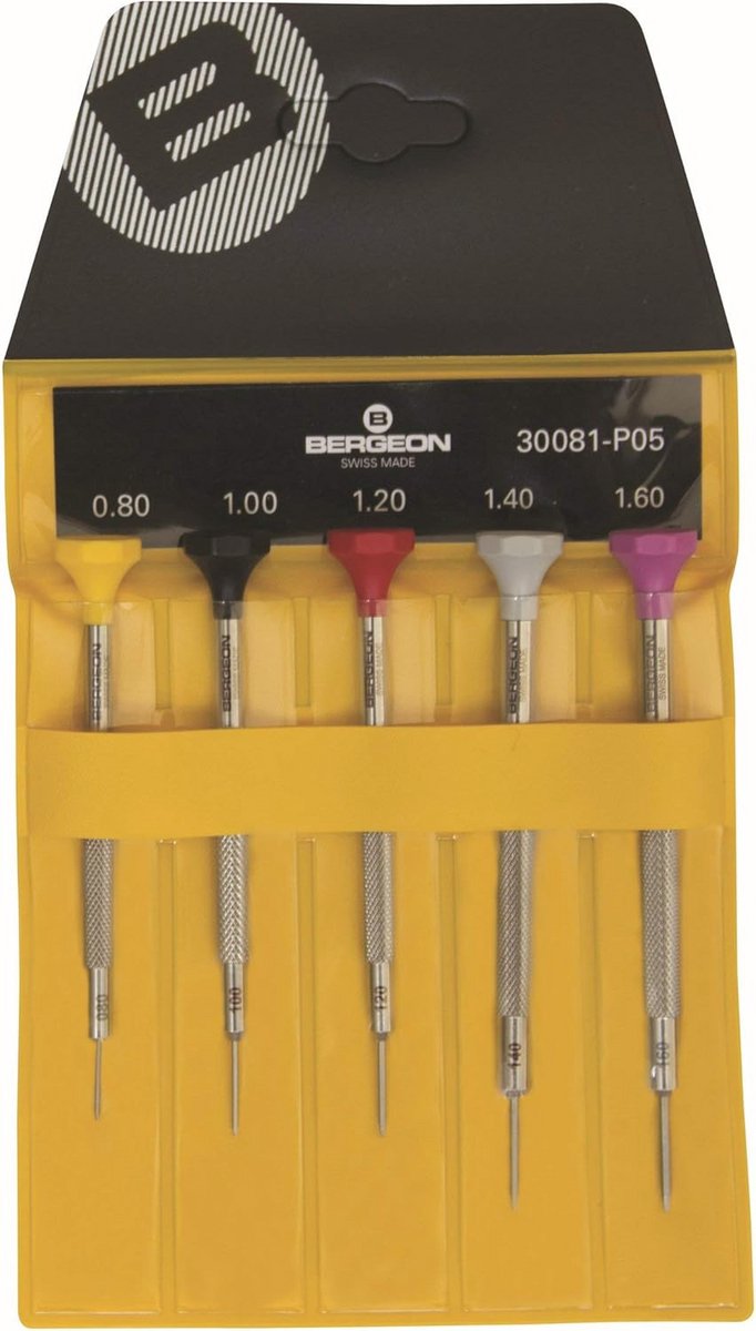 Screwdriver Set 5-Piece Ergonomic Stainless Steel for Precision Work