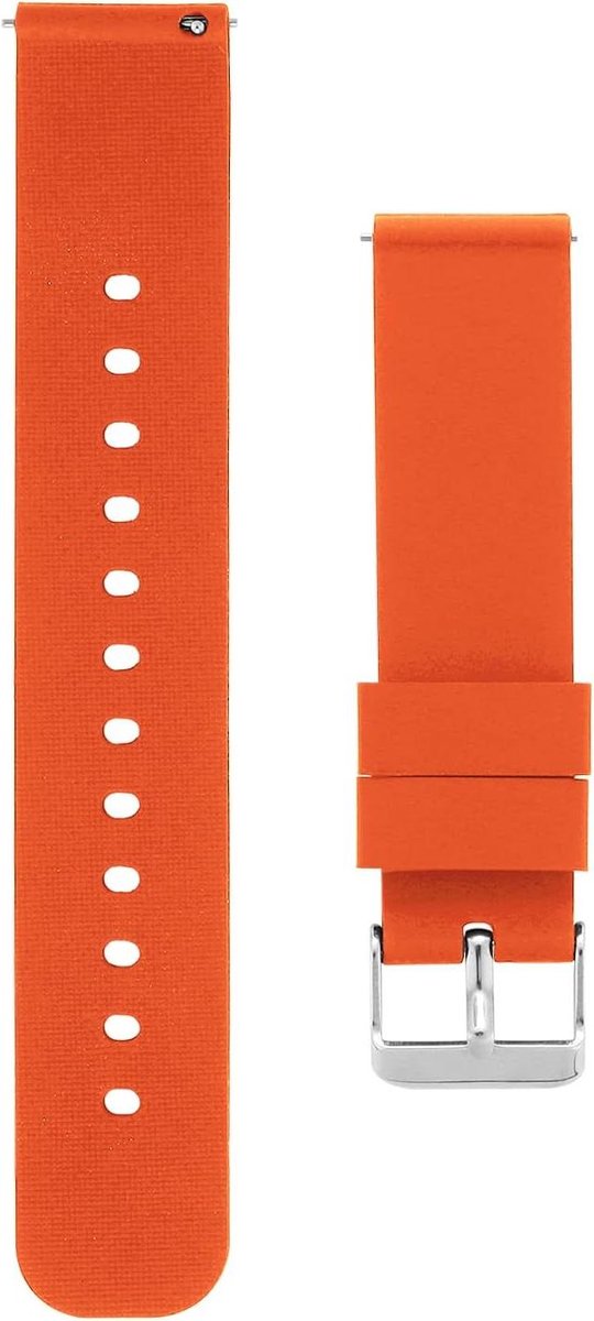 Horlogebandjes - siliconen - vervangende bandjes - waterdicht - rubberen - zilveren gesp - Quick Release - horlogeband - geschikt voor horloges - zwart