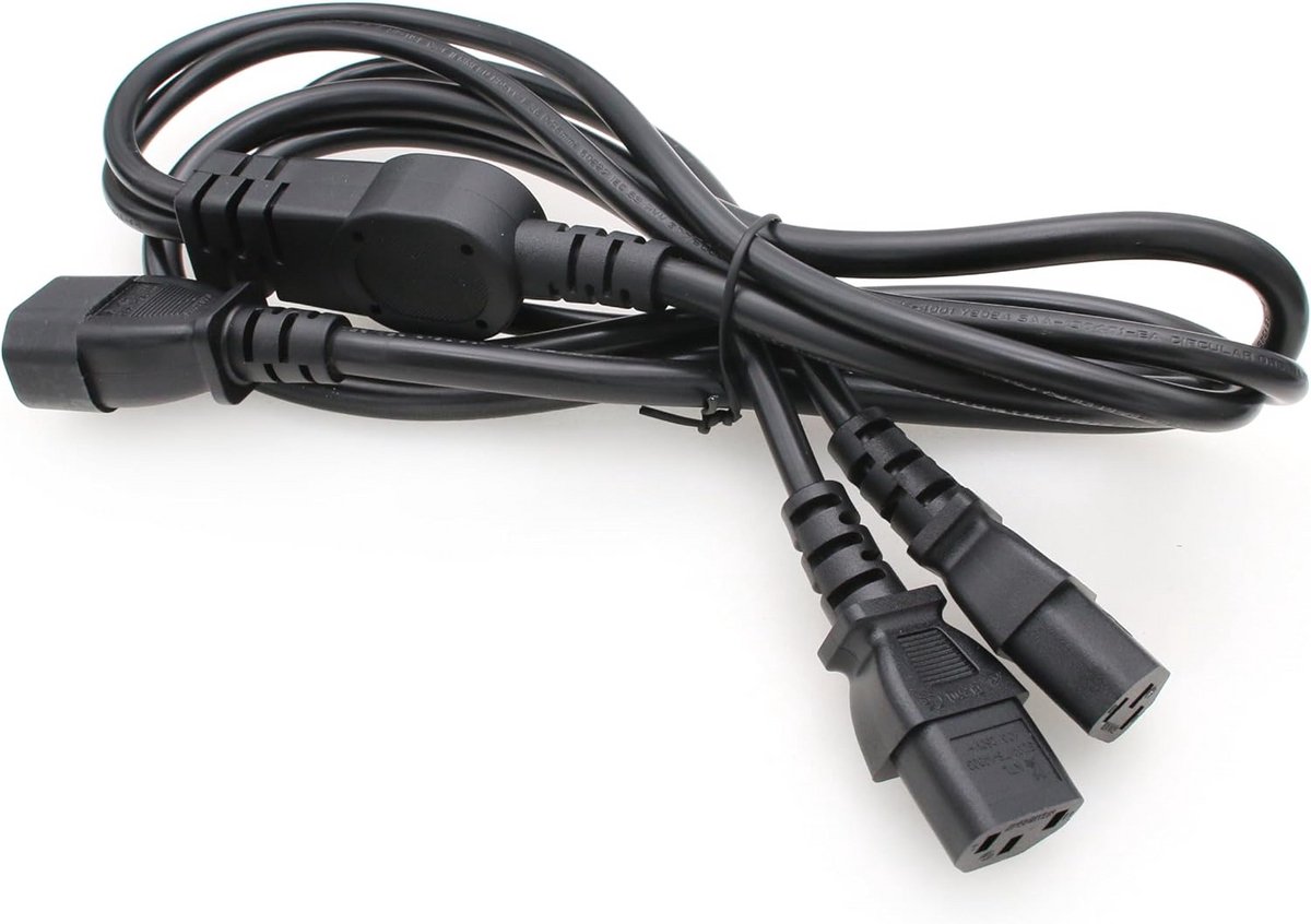 Y-Splitter Netsnoer C14 naar 3x C13 Server PDU Verlengstuk