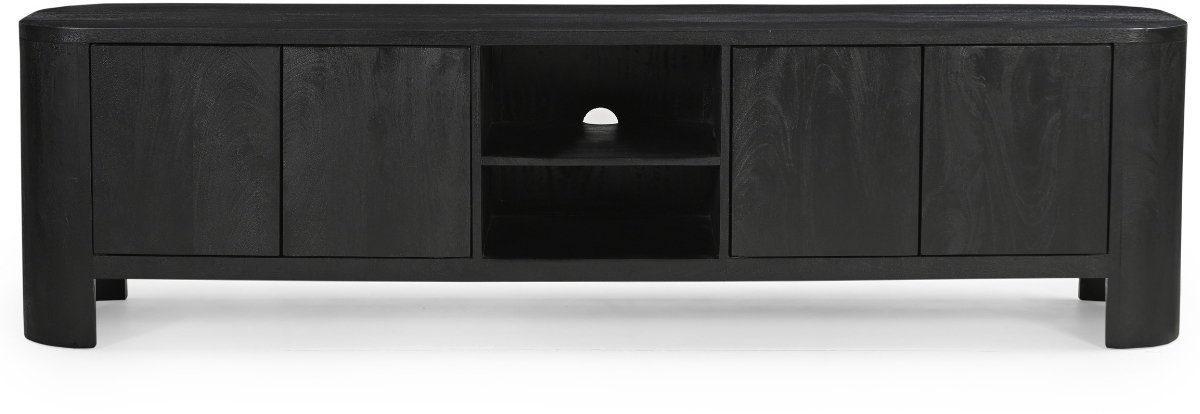 Giga Meubel Tv-Meubel Mitchel - Mangohout - Zwart - 200cm