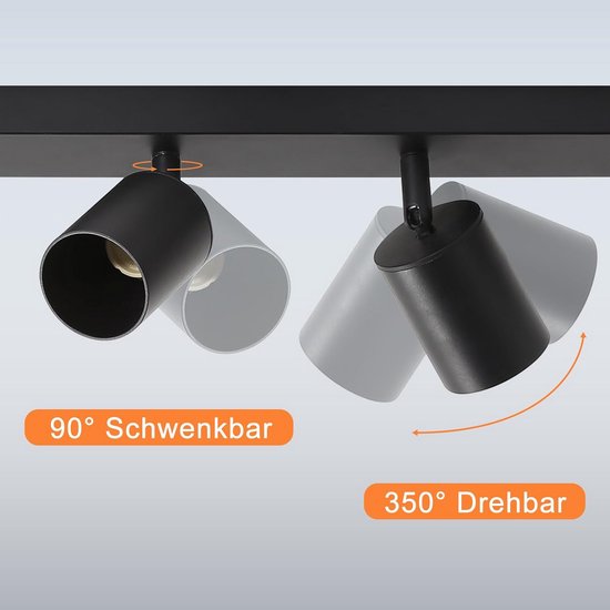Wowatt plafondspot LED 6 lichts plafondlamp keuken plafondlamp Incl. 6x