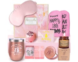 18e Verjaardag Cadeaus voor Vrouwen, Verwen Set voor Haar, Ideale Cadeau-ideeën voor 18-jarige Vrienden, Zussen en Dochters