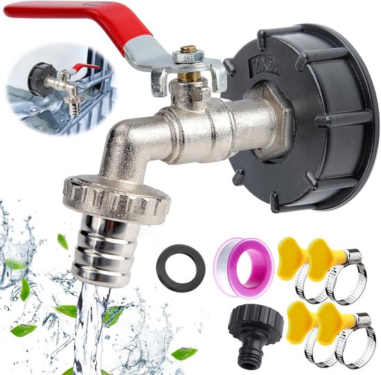 IBC Tank Zubehör IBC Auslaufhahn 3/4'' IBC Adapter Für Wassertank 1000l IBC Tank Zubehör IBC Auslaufhahn 3/4'' IBC Adapter Für Wassertank 1000l