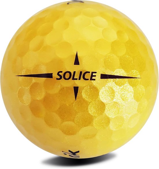Doos met 12 Golfballen - Gouden Kleur - Maximale Afstand en Controle van Merkloos — afbeelding 2