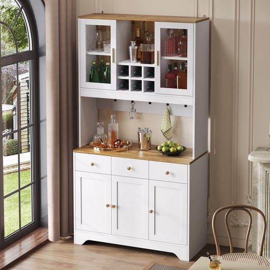 HOMCOM Ladekast met 5 lades commode dressoir kast MDF HOMCOM Ladekast met 5 lades commode dressoir kast MDF
