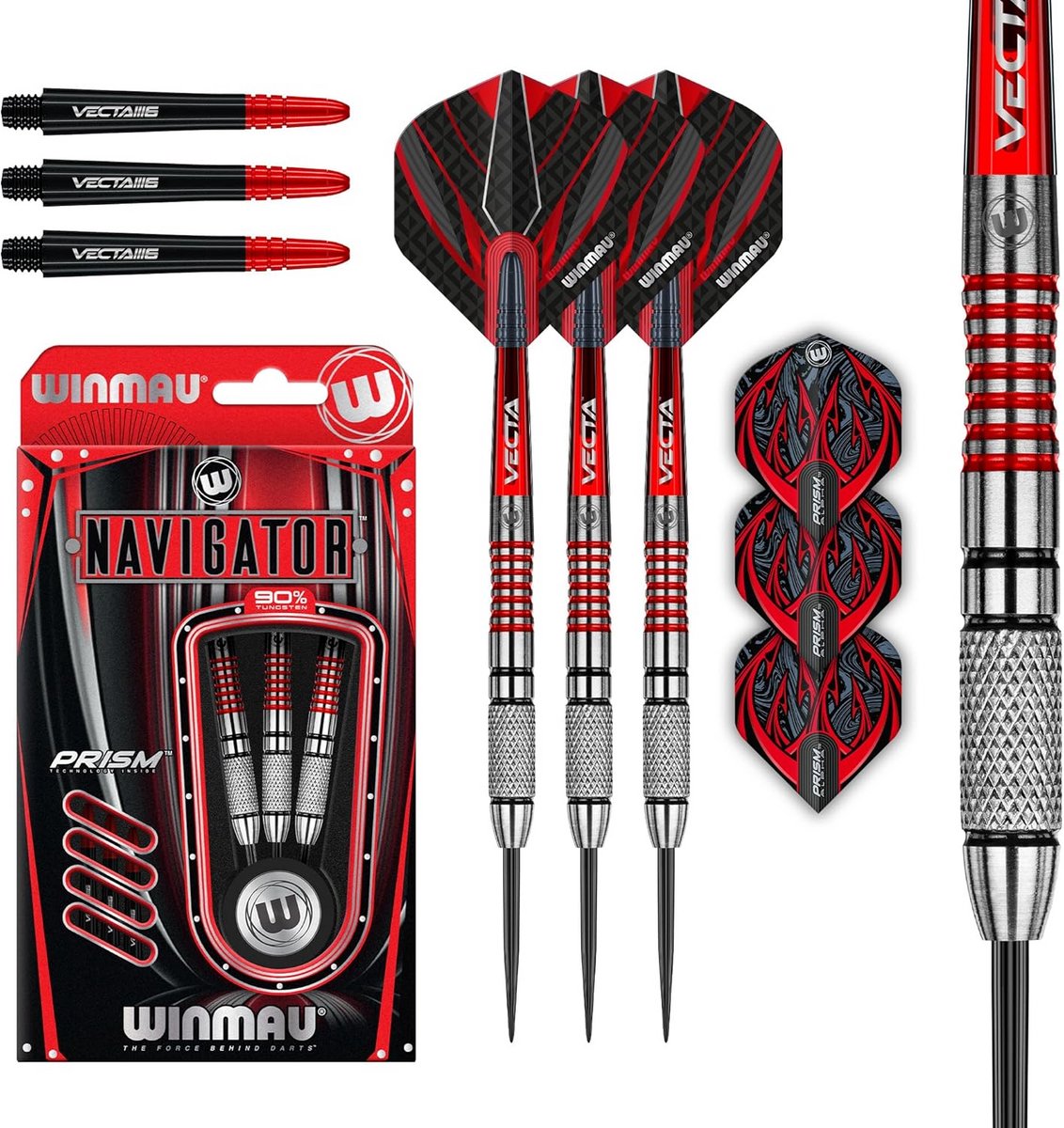90% Tungsten Steeltip Dartpijlen Set met Shafts en Flights voor Precisie