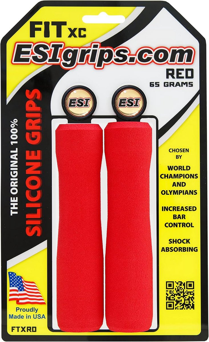 Ergonomische Fiets Handvatten Rood - Comfortabele Grip voor Mountainbike en Stadsfiets