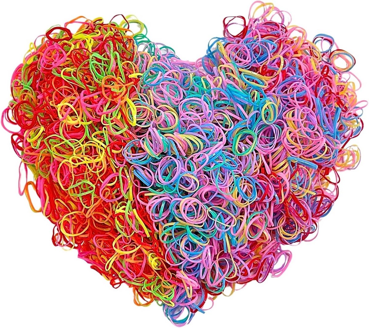 3000 Stuks Mini Elastiekjes Haarbandjes voor Vlechten en Staartjes - Multicolor