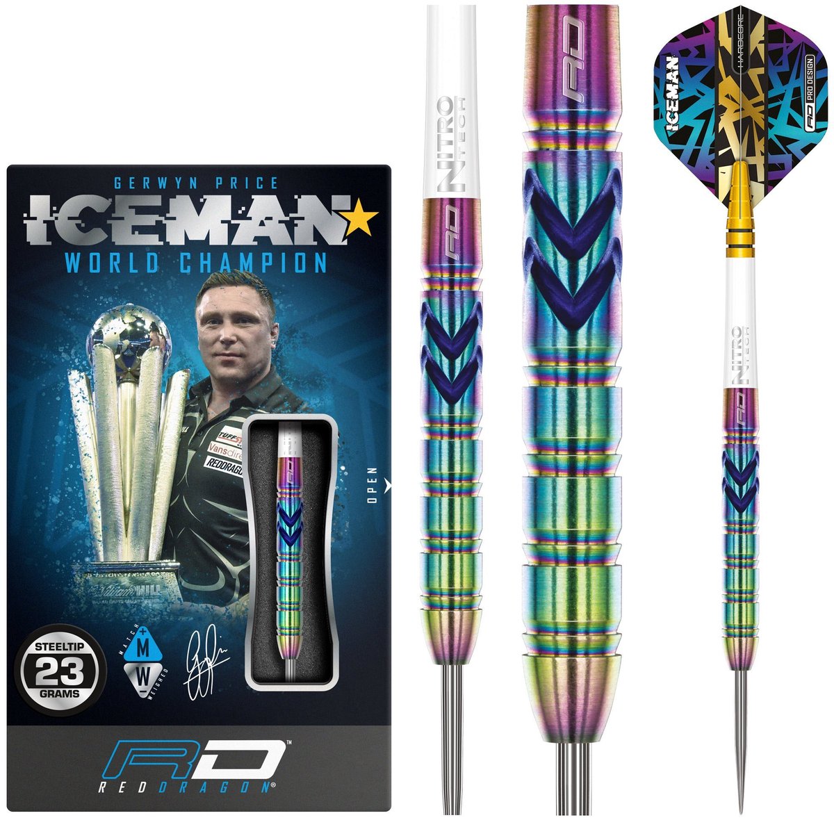 Red Dragon Gerwyn Price Ionic 90% - Dartpijlen