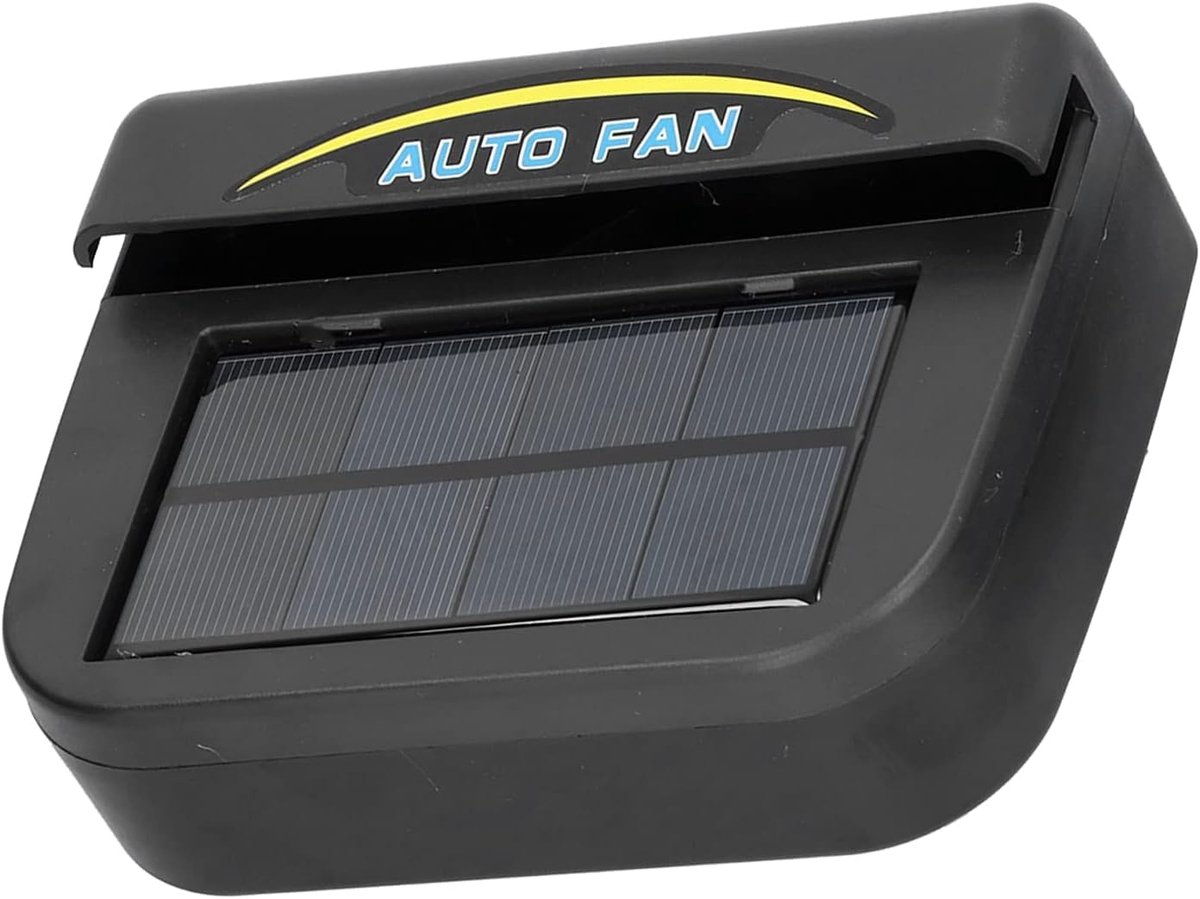 Vehicle Exhaust Fan - Solar Power Fan - Car Exhaust Fan - Car Radiator - Car Cooling Fan System - Cooler - Energy Ventilation Device - Zonne-energie Auto Ventilator - Groot Bord