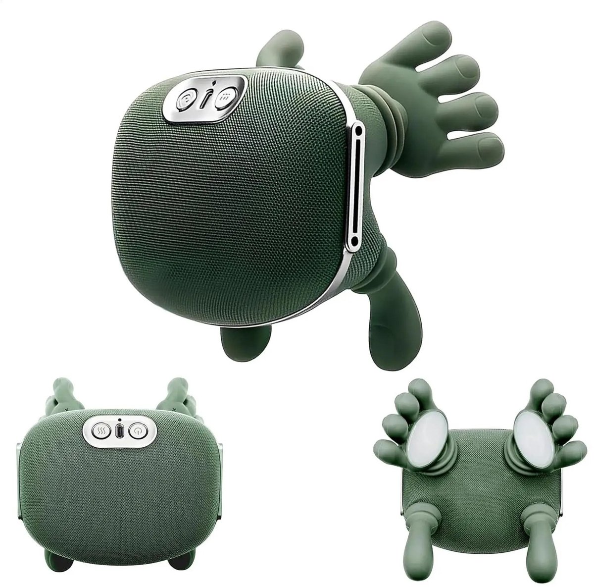 TrendWave Bionische Nek- en Schoudermassager met Verwarming – Elektrisch Kneedmassagekussen – Rug, Taille & Been – 3 Modi - TrendWave - €99,95