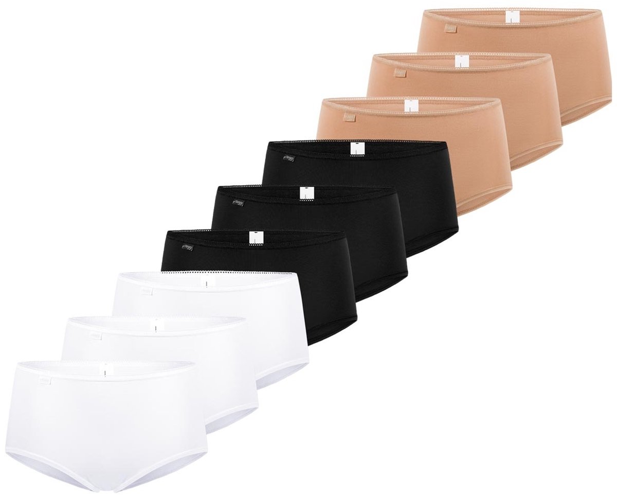 sloggi Dames midi slip 9 pack 24/7 Cotton
