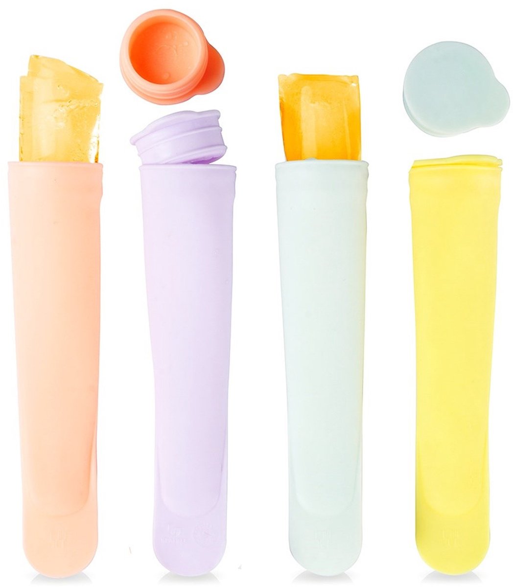 HiT Serie - Siliconen IJsjesvorm - 100ml - 4 Stuks - Pastelkleuren