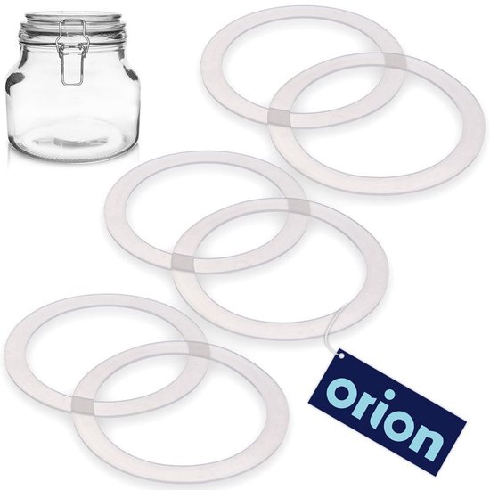 Orion Irma Serie - Siliconen Afsluitringen - 11 cm - Set van 6 - Wit van orion — afbeelding 4