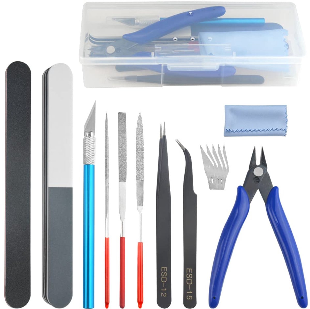 IMPERATORIS® Modelbouw Gereedschapsset voor Hobby – Reparatie- en Bouwgereedschap voor Modelbouw – Complete Hobby Gereedschap Set – 15 stuks