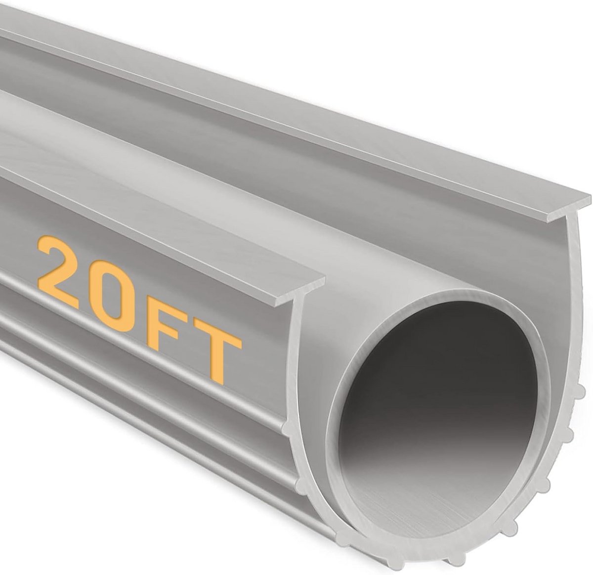 Universale Garagedeur Bodemafdichting - Weerstrip voor Drempelbuffering (Grijs, 6 m)