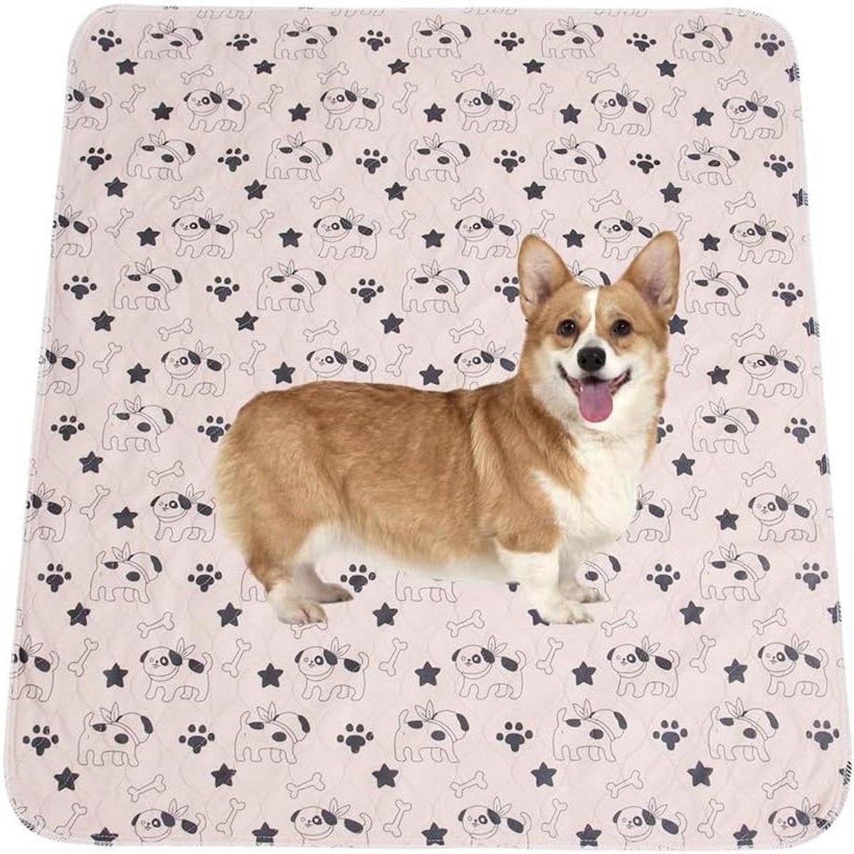 Allecta - Wasbare Onderlegger 80x90 cm voor Puppy's en Huisdieren - Herbruikbare Trainingsmat - Snelabsorberend - Training - Huisdieren - Verzorging
