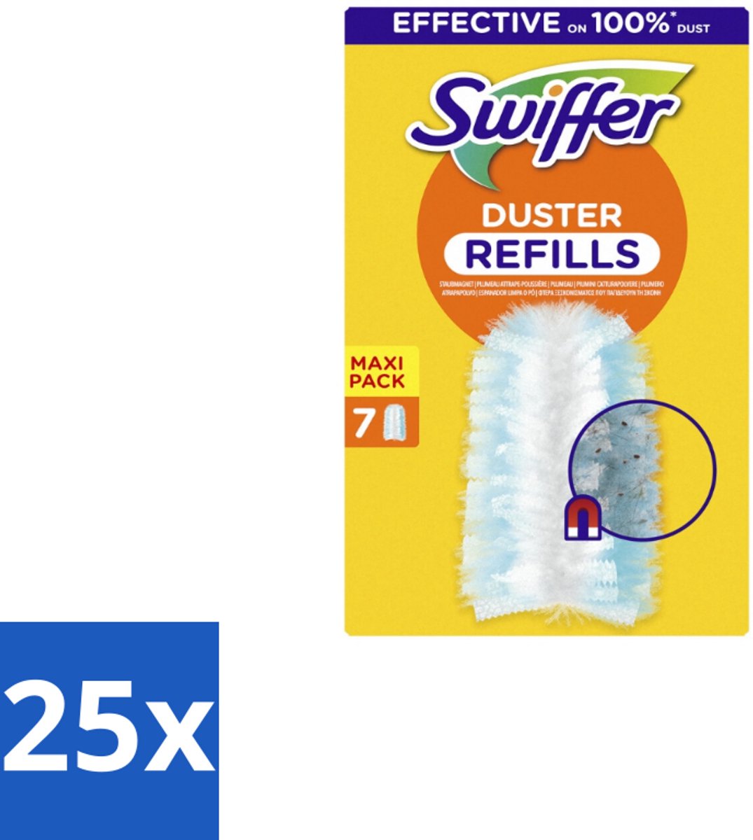 Swiffer - Duster – Voor Stofwisser – 7 navullingen - Bulkverpakking - 25 stuks