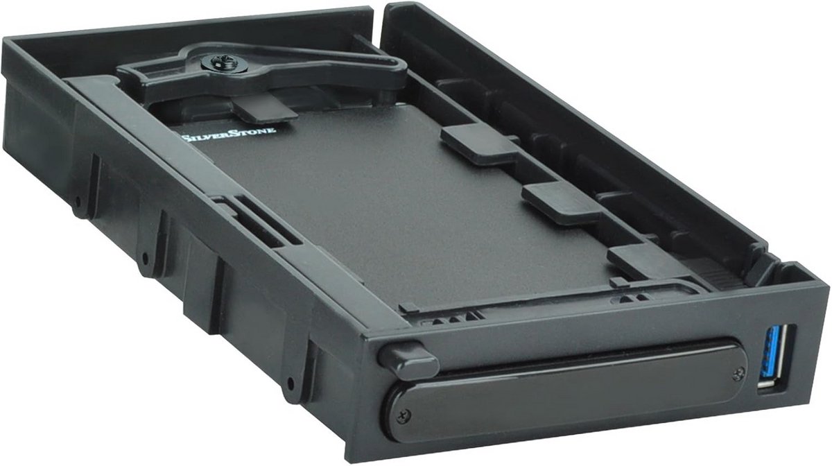 Mobiele 3.5" Aluminium Harde Schijf Behuizing met Hot-Swap voor 2,5" SATA HDD's/SSD's