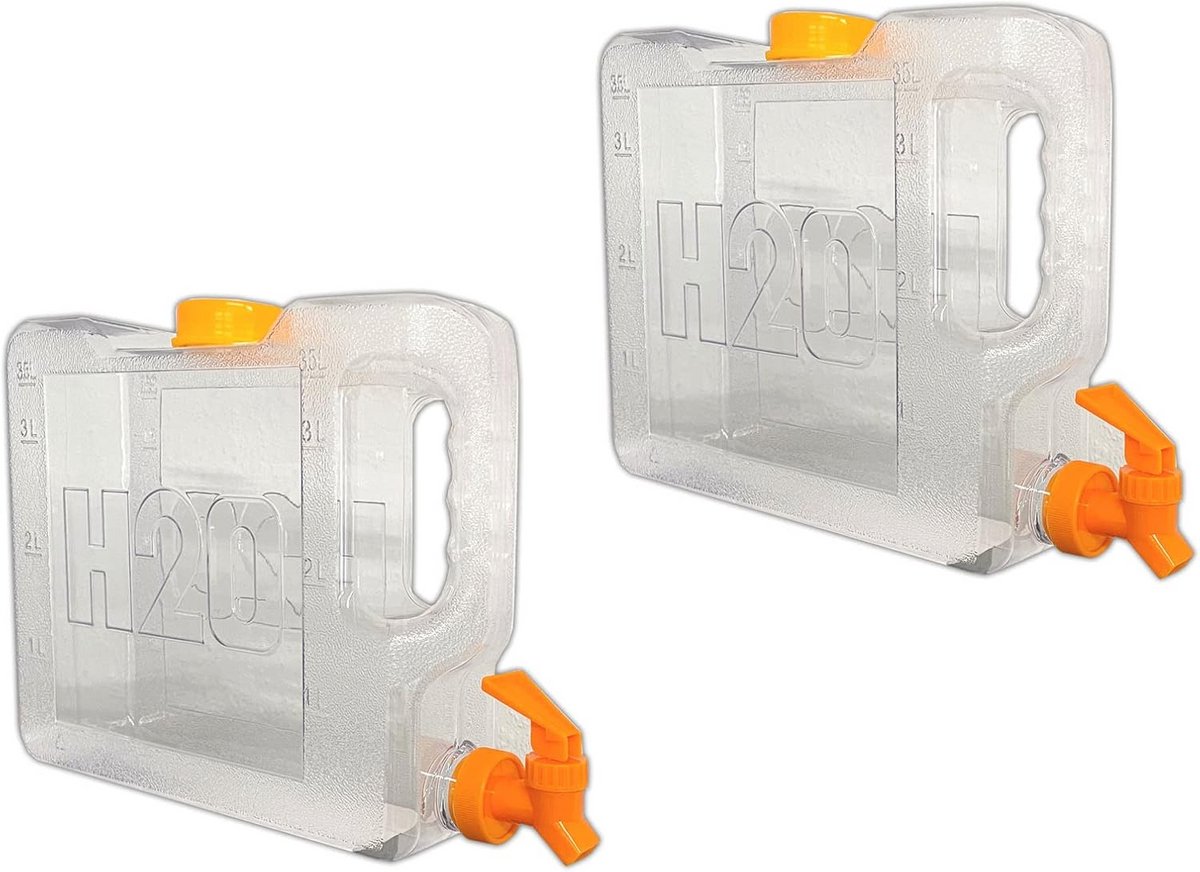 Set van 2 drankdispensers voor koude dranken met tapkraan - 3,5 L