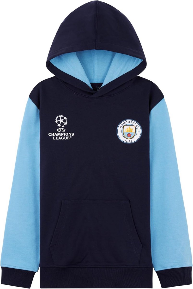 Jongens Hoodie met Capuchon Manchester City Stijl Warm Sweatshirt