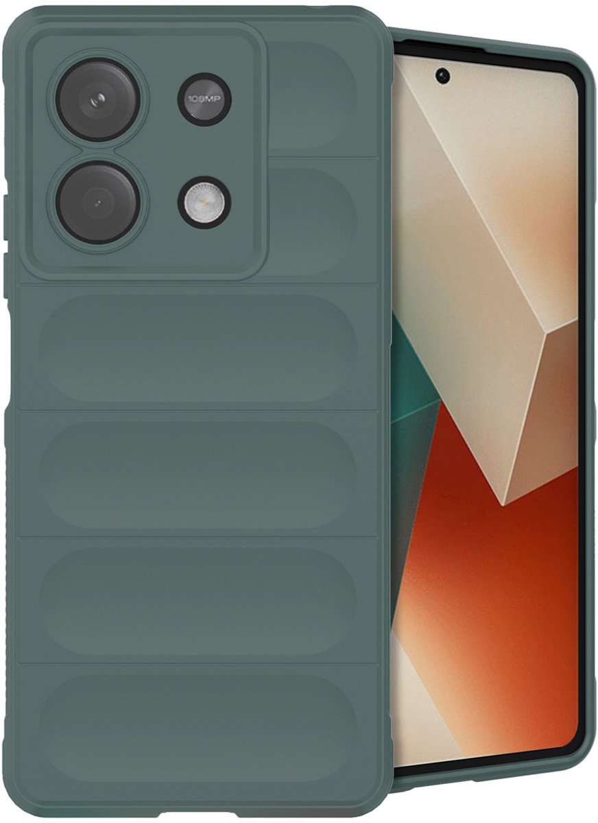 imoshion Hoesje - Geschikt voor Xiaomi Redmi Note 13 (5G) - EasyGrip Backcover - Donkergroen