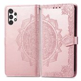 imoshion Hoesje - Geschikt voor Samsung Galaxy A13 (4G) - Mandala Bookcase - Rosé Goud