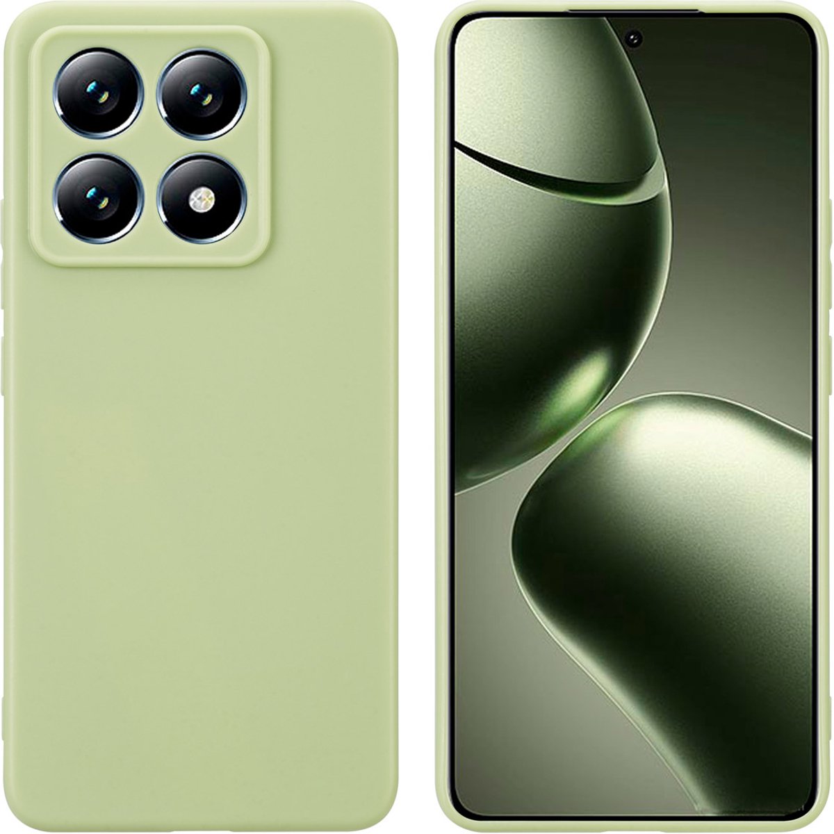 imoshion Hoesje - Geschikt voor Xiaomi 14T - Color Backcover - Olive Green