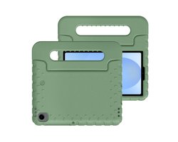 imoshion Tablet Hoes Kinderen - Geschikt voor Samsung Galaxy Tab A11 / A9 8.7 inch - Kidsproof Kinder Hoes - Olive Green