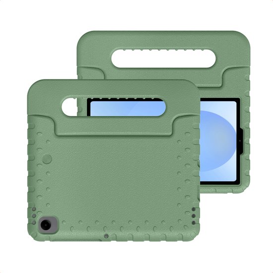 imoshion Tablet Hoes Kinderen - Geschikt voor Samsung Galaxy Tab A11 / A9 8.7 inch - Kidsproof Kinder Hoes - Olive Green