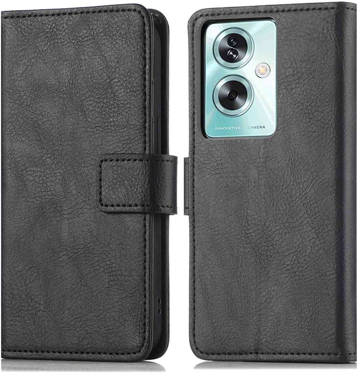 imoshion Hoesje - Geschikt voor Oppo A79 - Luxe Bookcase - Zwart