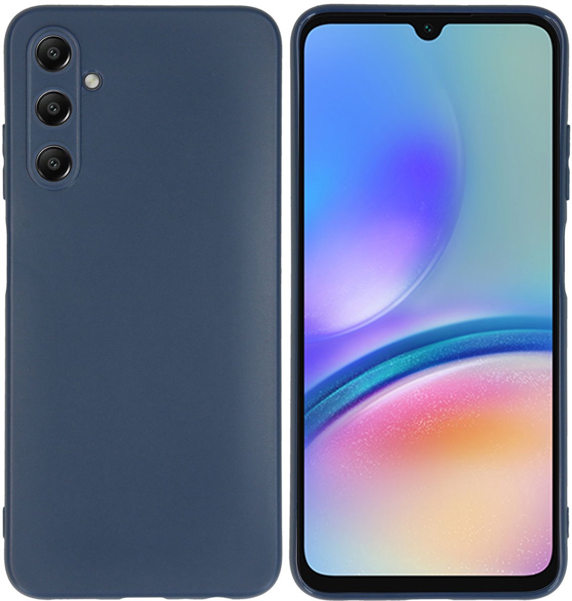 imoshion Hoesje - Geschikt voor Samsung Galaxy A05s - Color Backcover - Donkerblauw