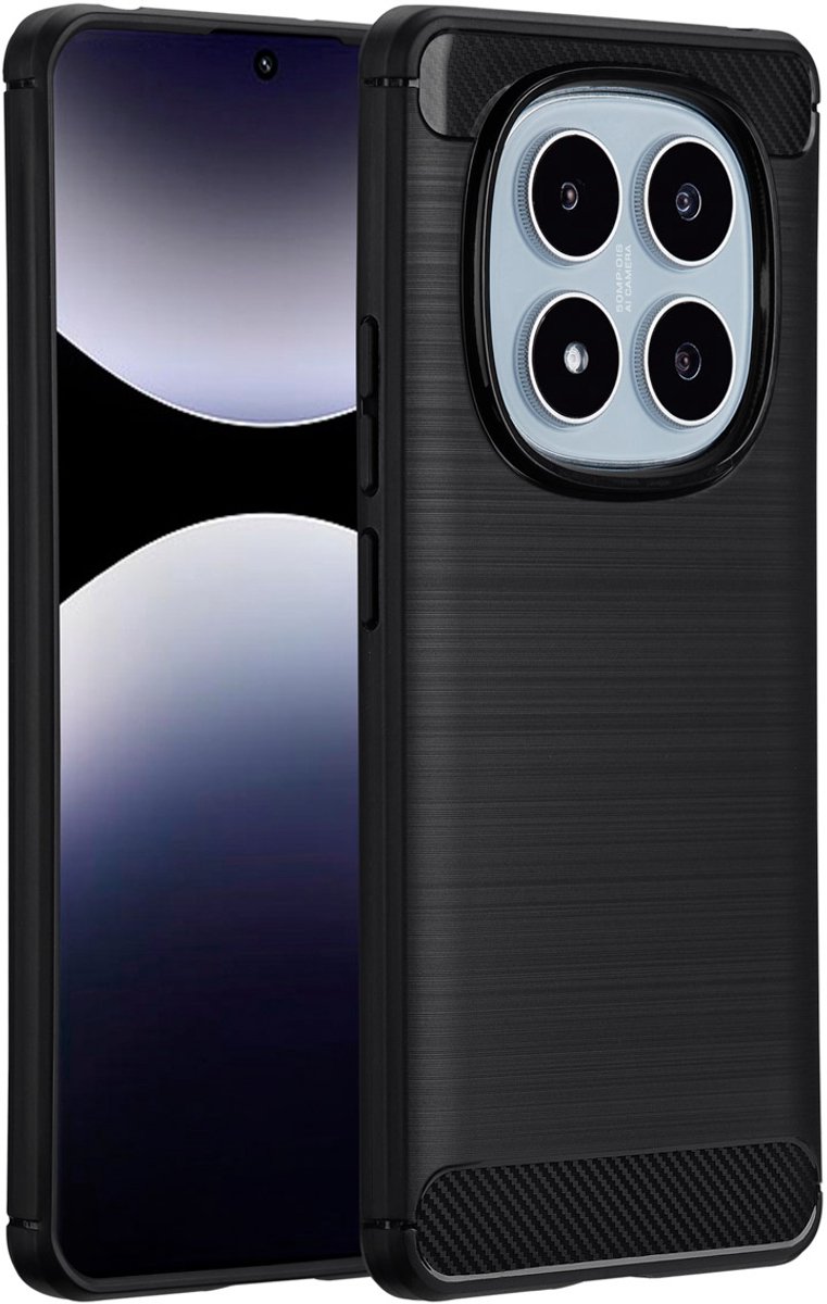 imoshion Hoesje - Geschikt voor Xiaomi Redmi Note 14 Pro (4G) - Brushed Backcover - Zwart