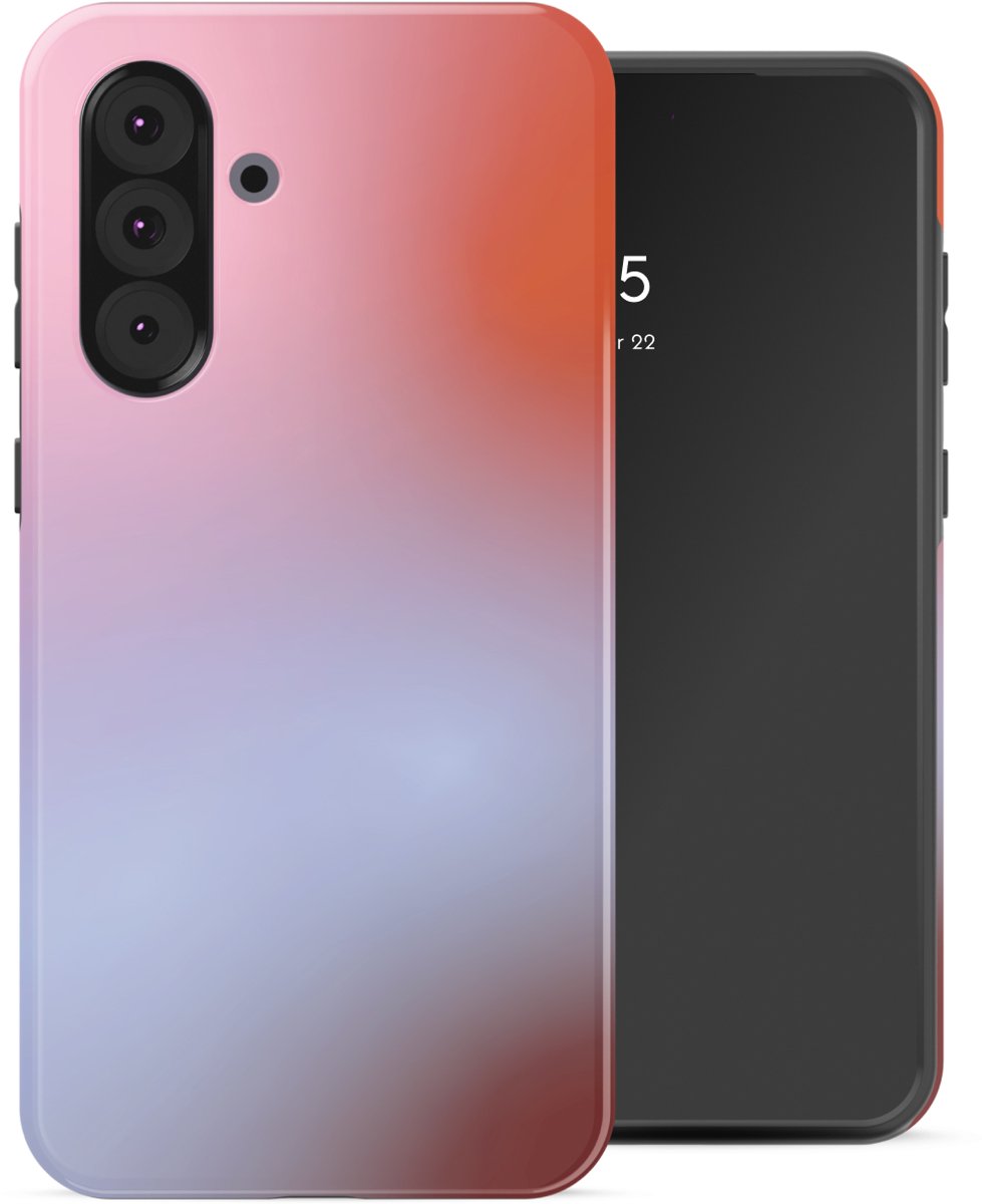 Selencia Hoesje - Geschikt voor Samsung Galaxy A36 / A56 (5G) - Backcover - Gradient Soft Blush