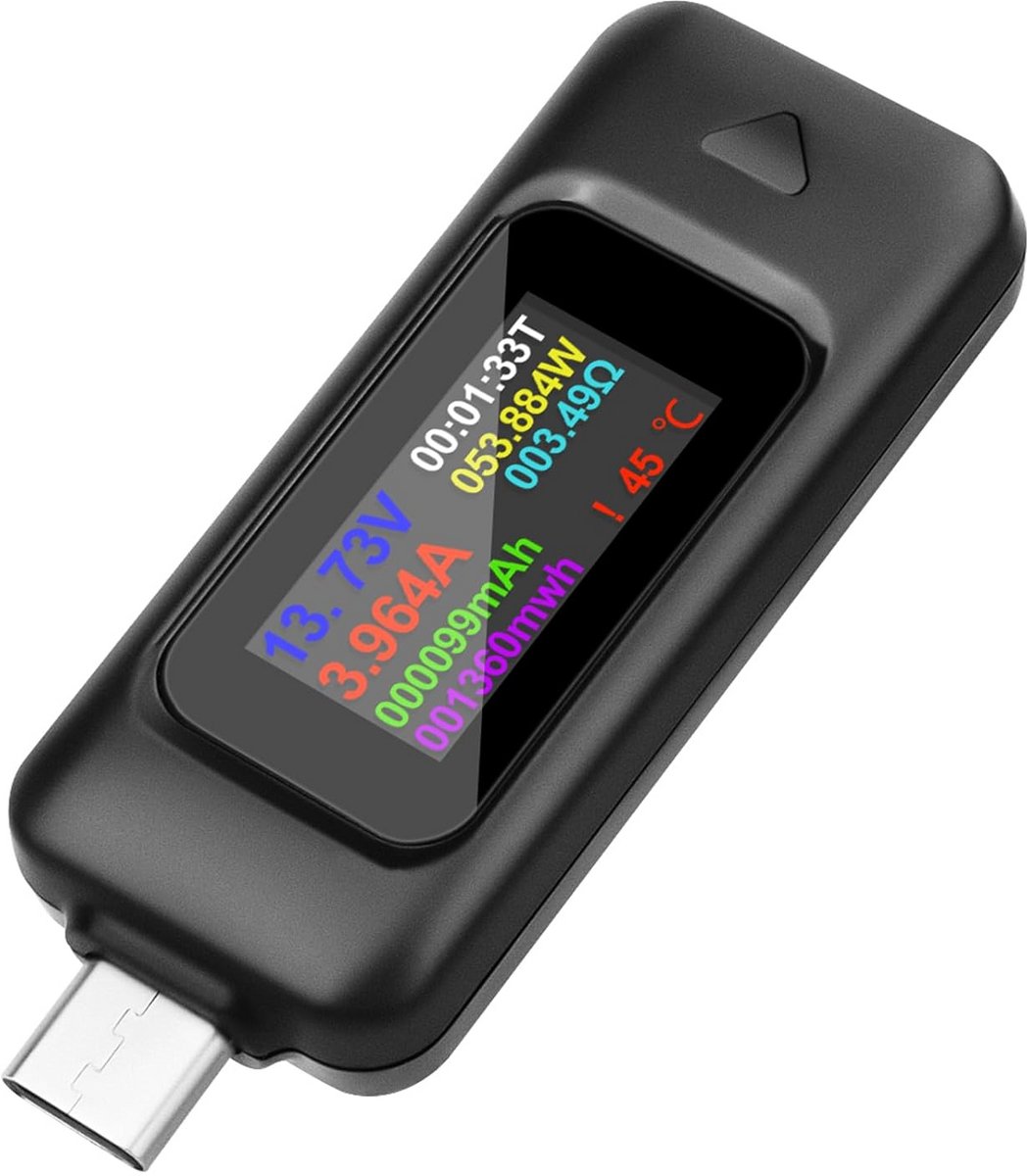 USB Type-C Multimeter en Power Meter - Spanning, Stroom en Capaciteit Tester
